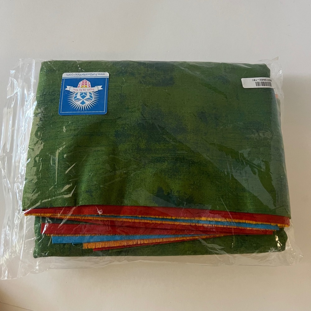 Moda Basic Grey Grunge Cotton Fabric Gray2yds, Green Red Orange Blue -1yd